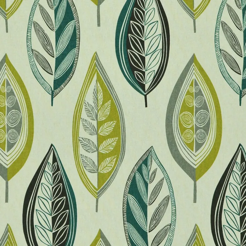 Caper Beige and Charcoal Contemporary Print Drapery and Upholstery Fabric by the Yard