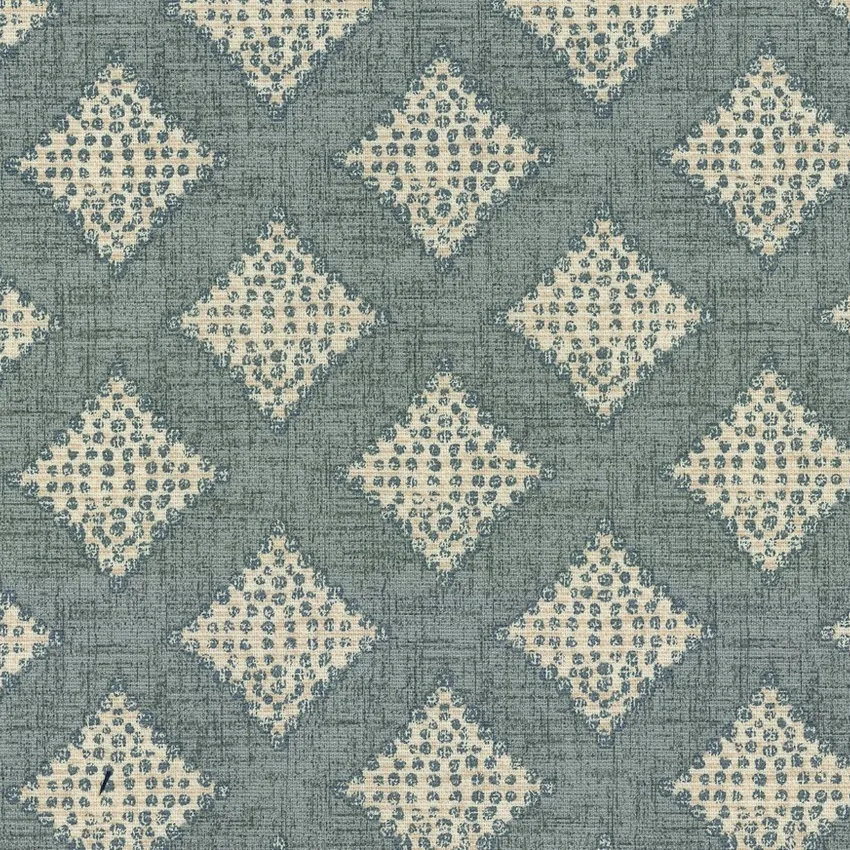 Sky Beige and Gray Geometric Print Drapery and Upholstery Fabric by the Yard