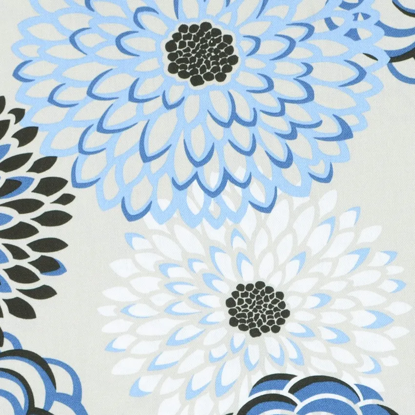 Oceanside Black and Cream Contemporary Print Drapery and Upholstery Fabric by the Yard