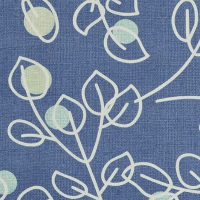 E0743 Blue Drapery and Upholstery Fabric by the yard