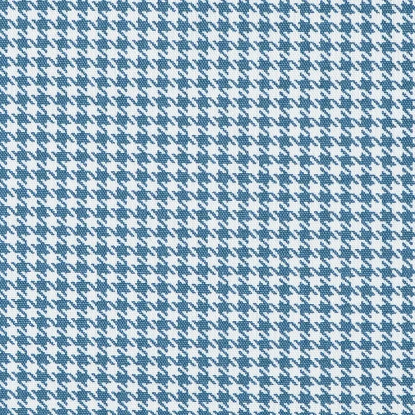 Navy and Royal Blue Checks Print Drapery and Upholstery Fabric by the Yard