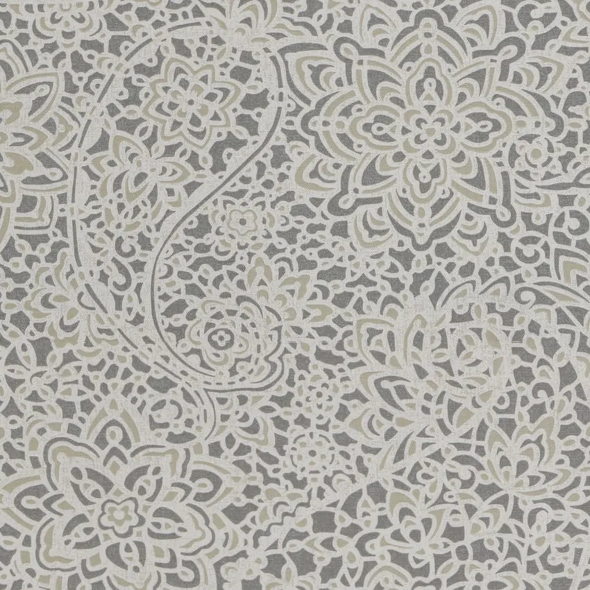Pewter Gray and Mushroom Non Directional Print Drapery and Upholstery Fabric by the Yard