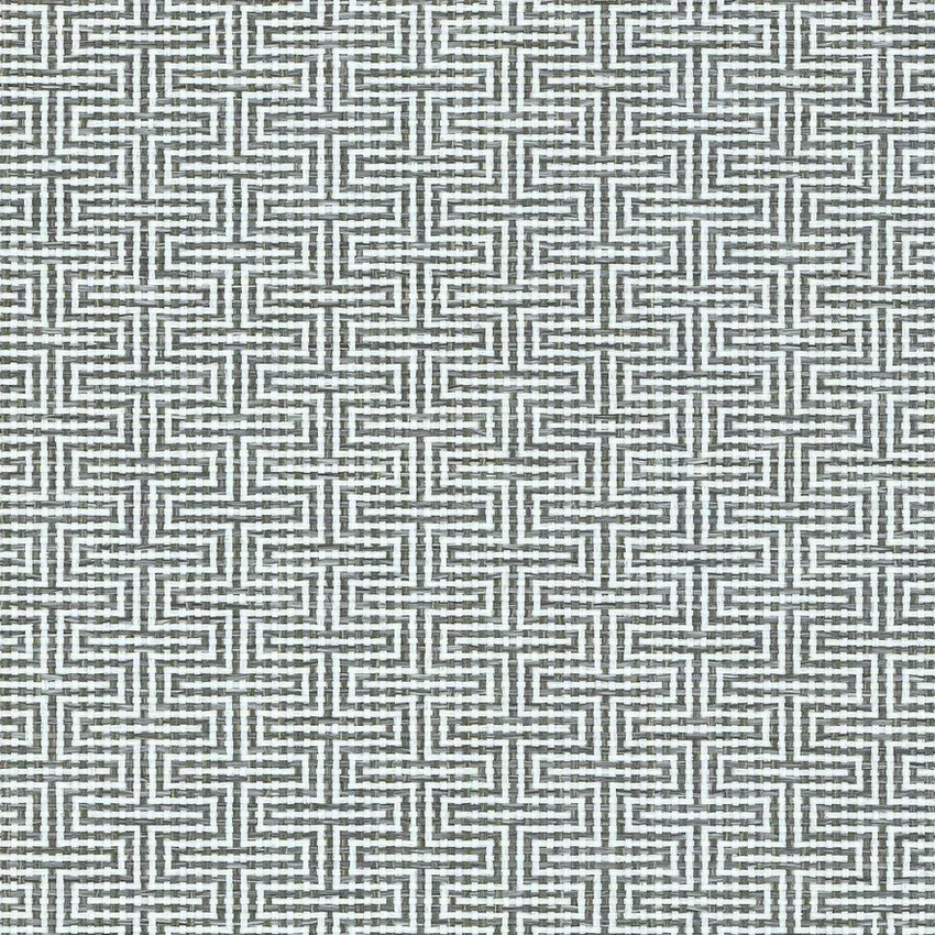 Dolphin Gray and Neutral Geometric Outdoor Drapery and Upholstery Fabric by the Yard