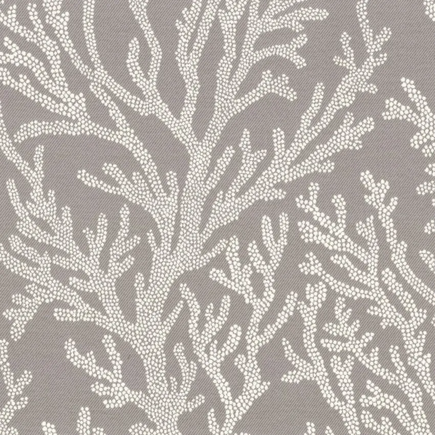 Dolphin Gray and Neutral Nautical Outdoor Drapery and Upholstery Fabric by the Yard