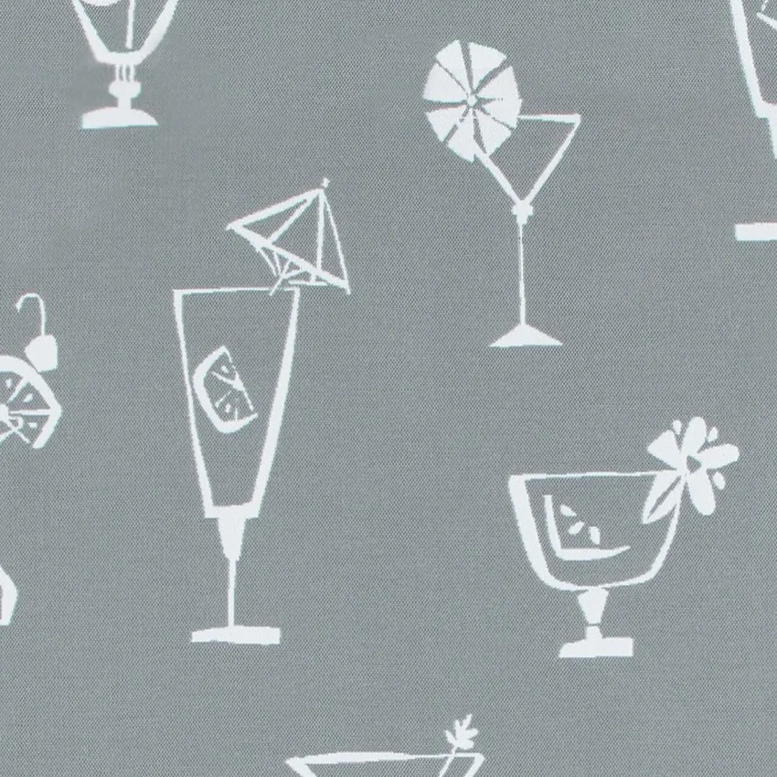 Dolphin Gray and Neutral Novelty Outdoor Drapery and Upholstery Fabric by the Yard