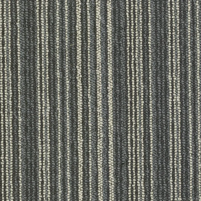 Stone Charcoal and Gray Railroaded Outdoor Drapery and Upholstery Fabric by the Yard