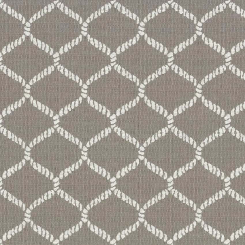 Dolphin Gray and Neutral Geometric Outdoor Drapery and Upholstery Fabric by the Yard