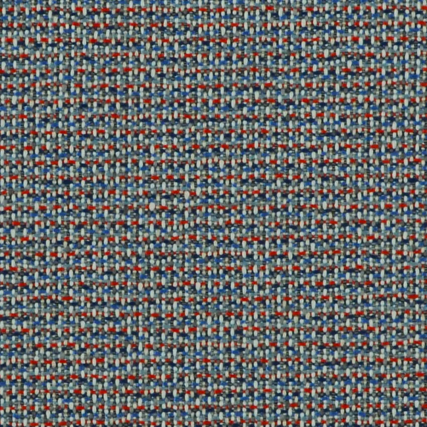 Nautical Red and Royal Blue Texture Outdoor Drapery and Upholstery Fabric by the Yard