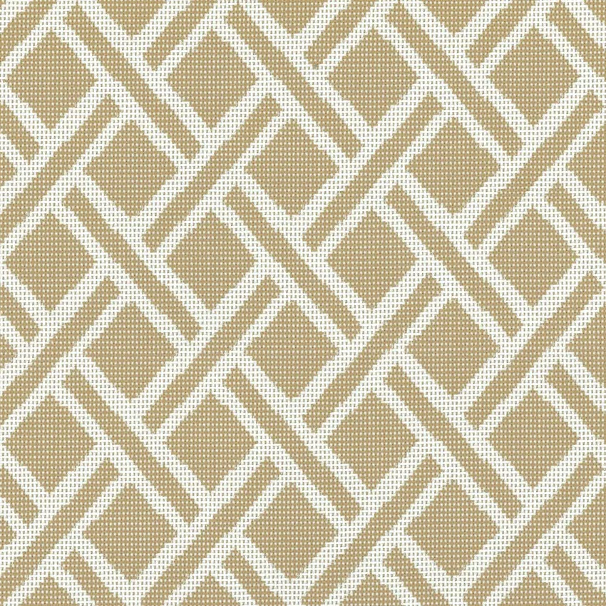 Sandstone Beige and Neutral Geometric Outdoor Drapery and Upholstery Fabric by the Yard