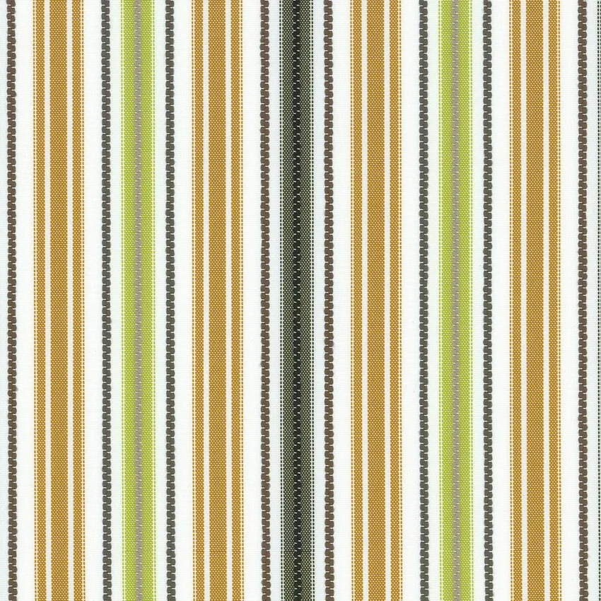 Jasper Brown and Charcoal Stripe Outdoor Drapery and Upholstery Fabric by the Yard
