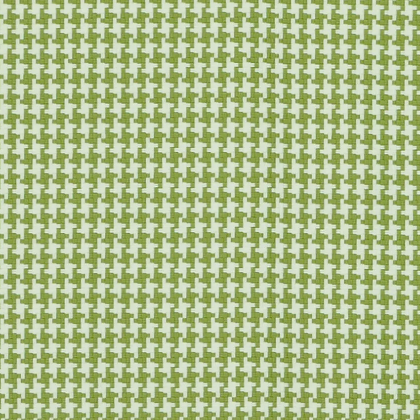 Kiwi Cream and Leaf Green Geometric Outdoor Drapery and Upholstery Fabric by the Yard