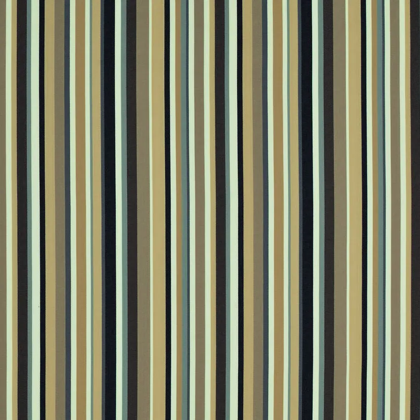 Granite Charcoal and Gray Stripe Outdoor Drapery and Upholstery Fabric by the Yard