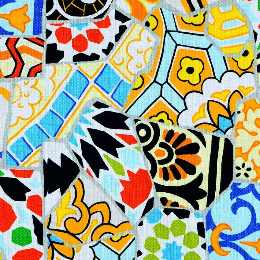 Mardi Gras Black and Green Contemporary Print Drapery and Upholstery Fabric by the Yard