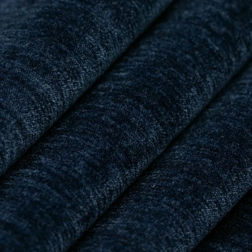 Navy Blue Plain & Solid Velvet Drapery and Upholstery Fabric by the Yard — Upholstery and Drapery Fabric