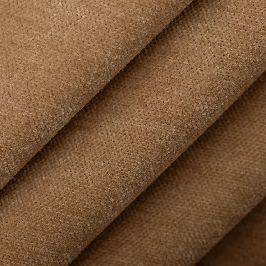 Caramel Brown Plain & Solid Chenille Drapery and Upholstery Fabric by the Yard — Upholstery and Drapery Fabric