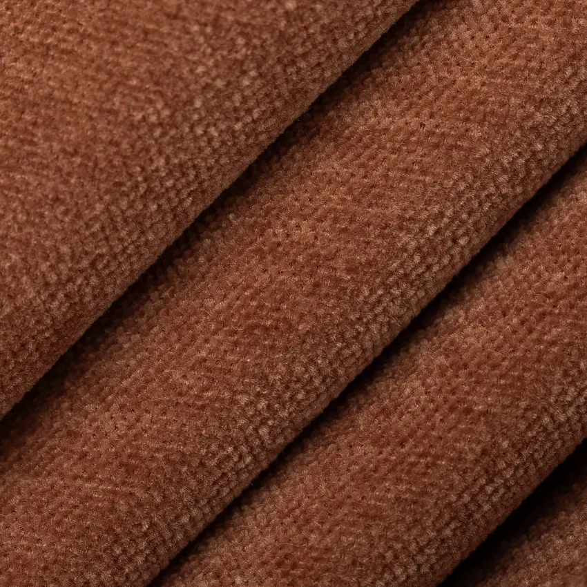 Cinnamon Orange & Rust Plain & Solid Chenille Drapery and Upholstery Fabric by the Yard — Upholstery and Drapery Fabric