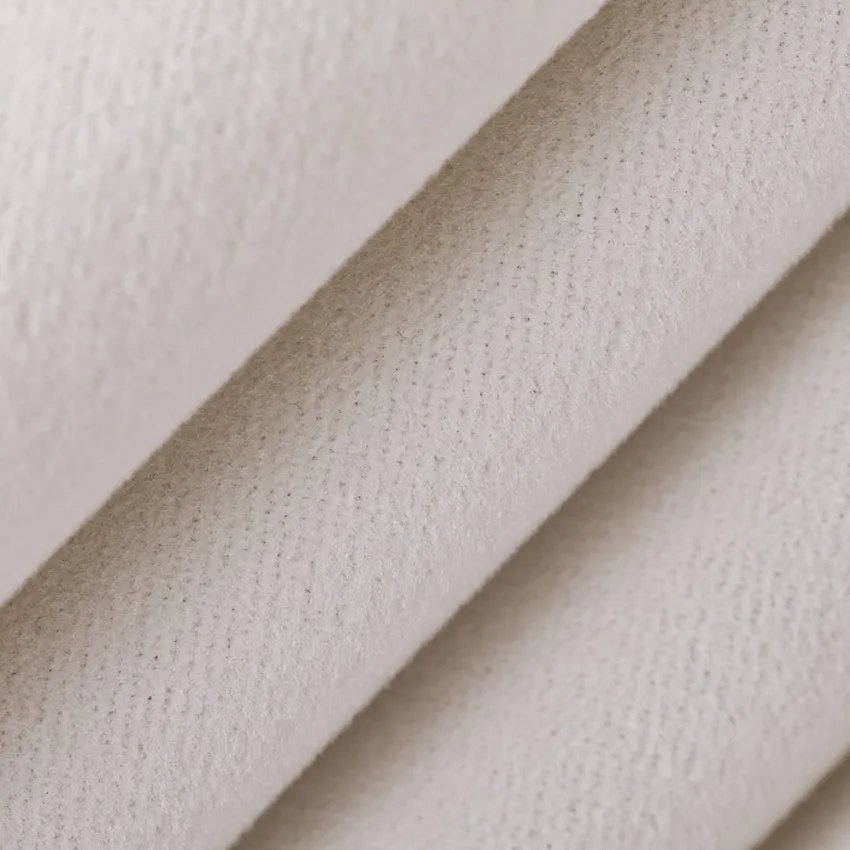 Oyster White & Ivory Plain & Solid Velvet Drapery and Upholstery Fabric by the Yard — Upholstery and Drapery Fabric