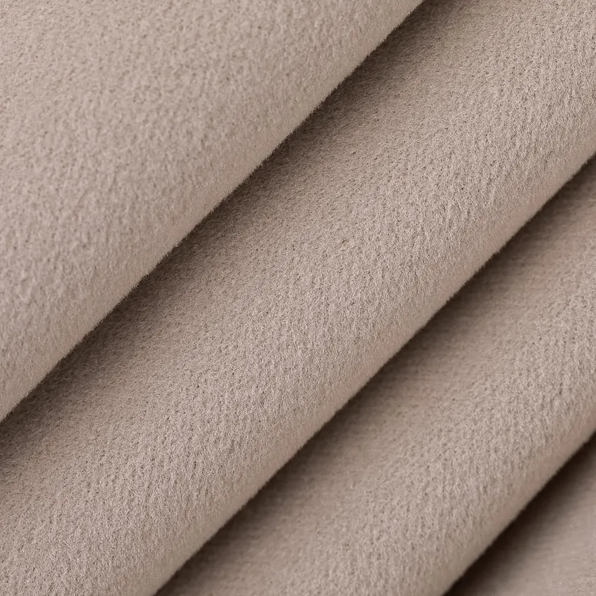 Pebble Beige & Taupe and Grey & Silver Plain & Solid Velvet Drapery and Upholstery Fabric by the Yard — Upholstery and Drapery Fabric