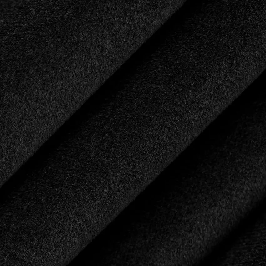 Onyx Black Plain & Solid Velvet Drapery and Upholstery Fabric by the Yard — Upholstery and Drapery Fabric