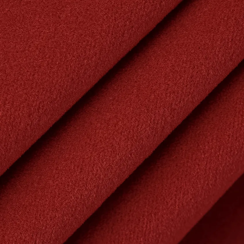Paprika Red & Burgundy Plain & Solid Velvet Drapery and Upholstery Fabric by the Yard — Upholstery and Drapery Fabric