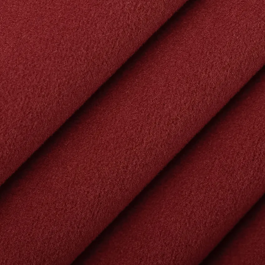Tomato Red & Burgundy Plain & Solid Velvet Drapery and Upholstery Fabric by the Yard — Upholstery and Drapery Fabric