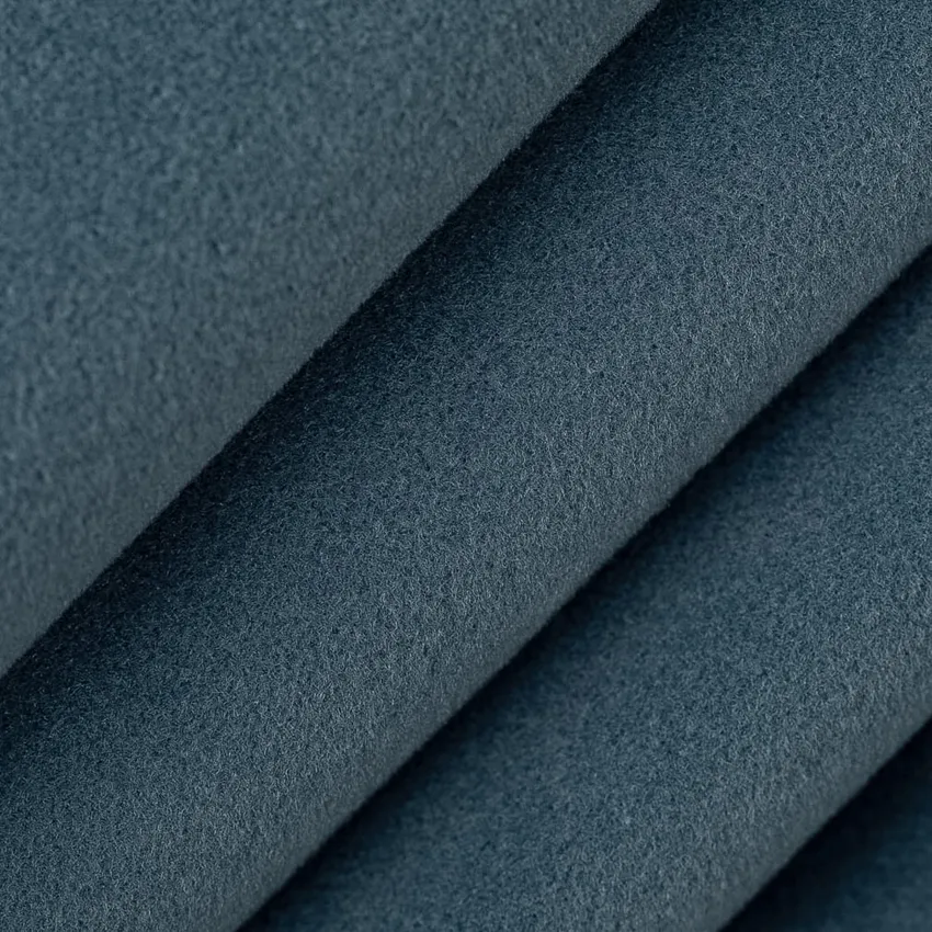 Denim Blue Plain & Solid Velvet Drapery and Upholstery Fabric by the Yard — Upholstery and Drapery Fabric