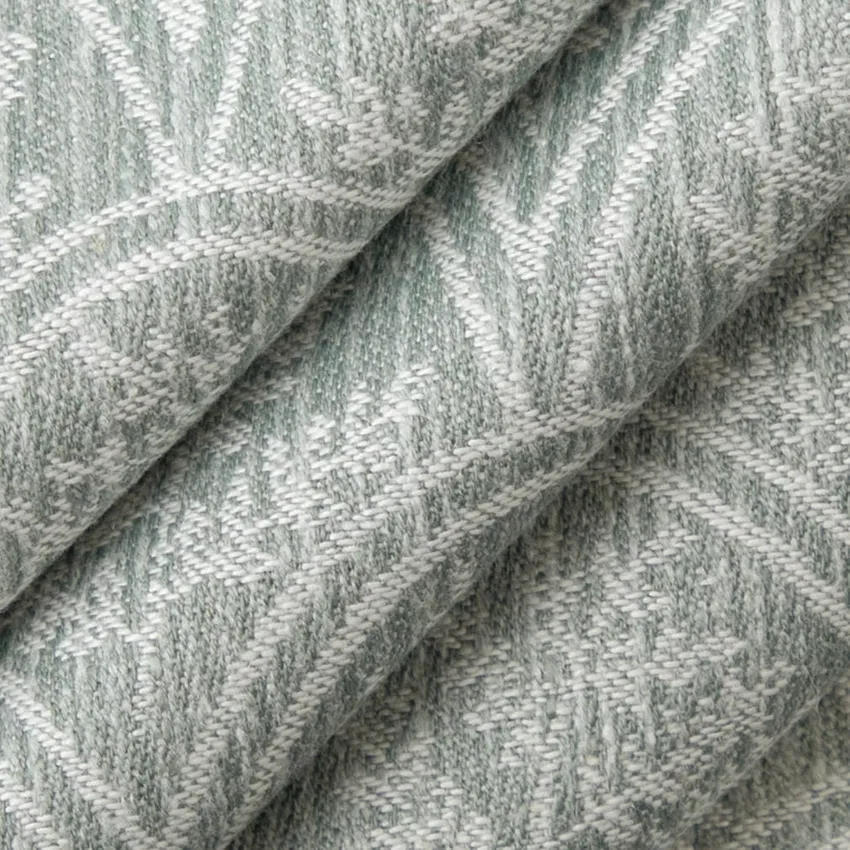 Trellis Breeze Aqua & Teal Abstract & Geometric Woven Patterns Drapery and Upholstery Fabric by the Yard — Upholstery and Drapery Fabric