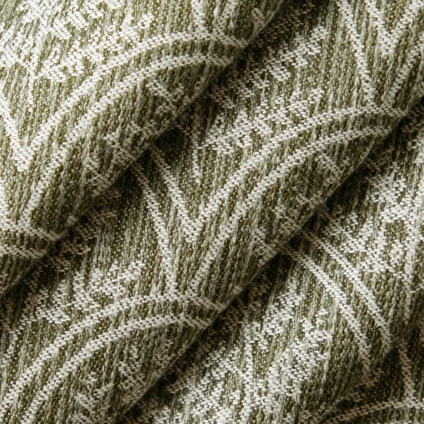 Trellis Fern Green Abstract & Geometric Woven Patterns Drapery and Upholstery Fabric by the Yard — Upholstery and Drapery Fabric