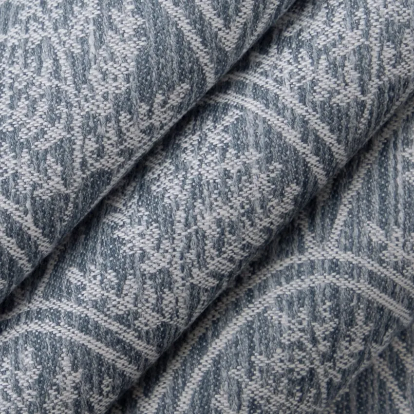 Trellis Sky Blue Abstract & Geometric Woven Patterns Drapery and Upholstery Fabric by the Yard — Upholstery and Drapery Fabric