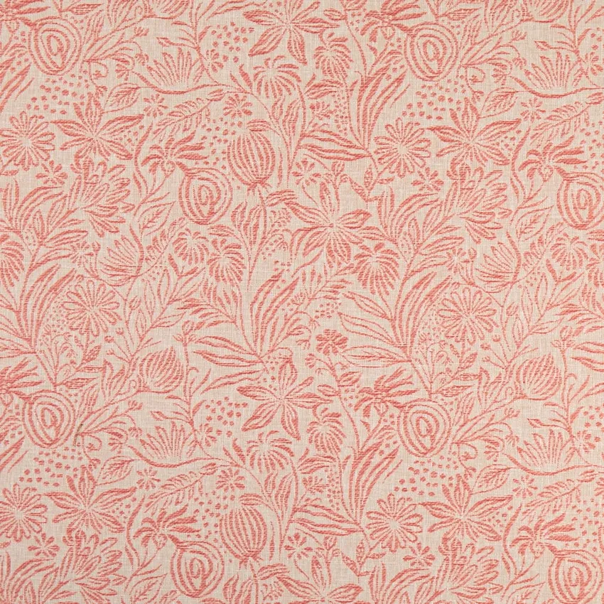 Grove Petal Pink Floral Woven Patterns Drapery and Upholstery Fabric by the Yard