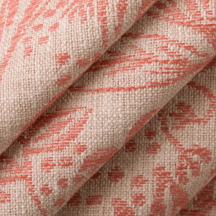Grove Petal Pink Floral Woven Patterns Drapery and Upholstery Fabric by the Yard — Upholstery and Drapery Fabric