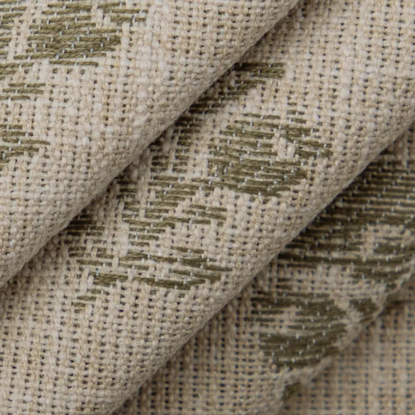 Posy Fern Green Floral Woven Patterns Drapery and Upholstery Fabric by the Yard — Upholstery and Drapery Fabric