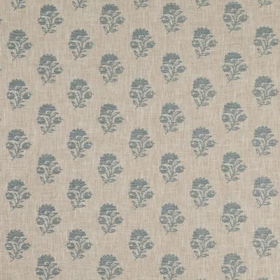KF384 Posy Sky Drapery and Upholstery Fabric by the yard
