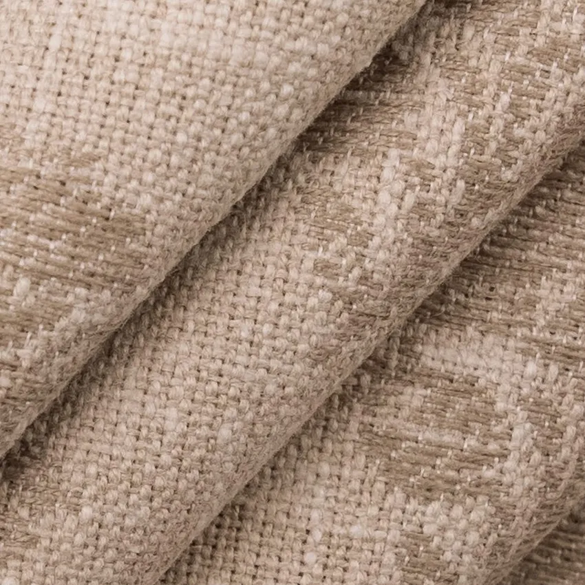 Posy Fawn Beige & Taupe Floral Woven Patterns Drapery and Upholstery Fabric by the Yard — Upholstery and Drapery Fabric