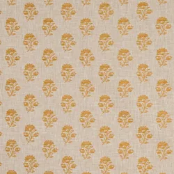KF288 Posy Amber Upholstery Fabric by the yard