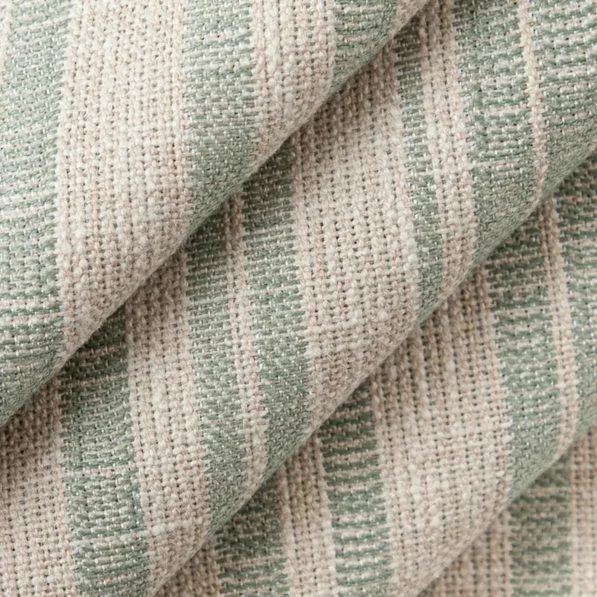 Hearth Breeze Aqua & Teal Stripe Woven Patterns Drapery and Upholstery Fabric by the Yard — Upholstery and Drapery Fabric