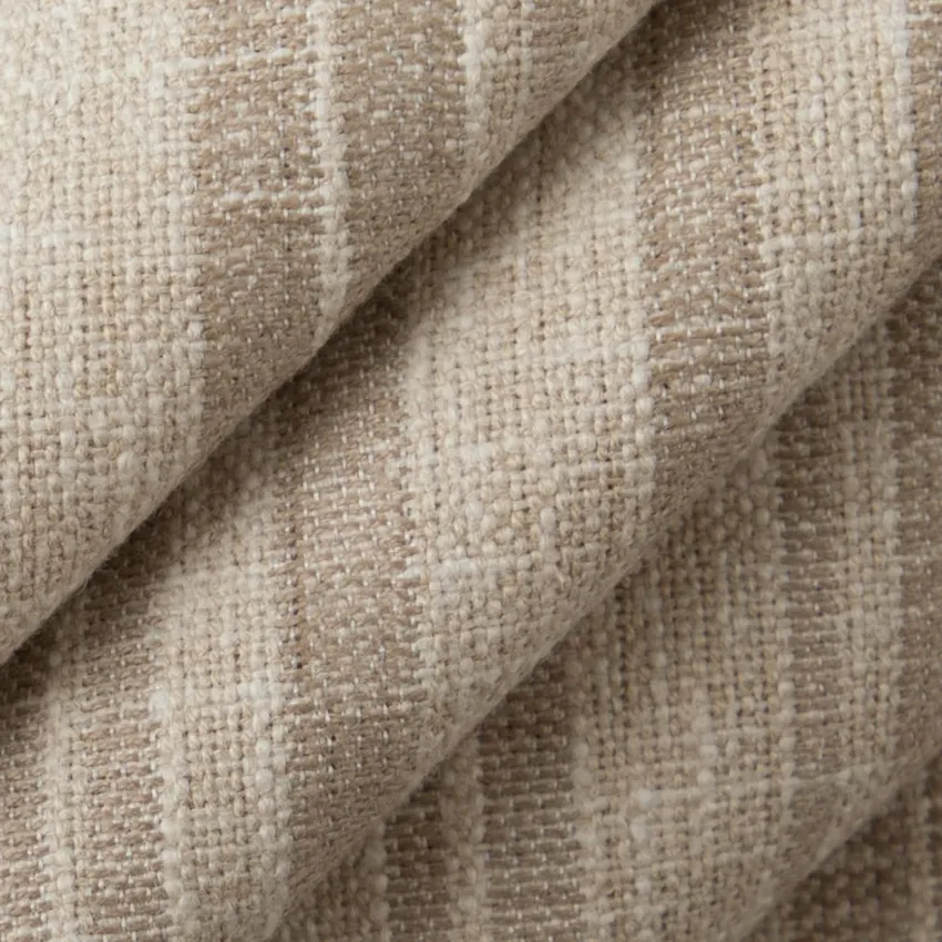 Hearth Fawn Beige & Taupe Stripe Woven Patterns Drapery and Upholstery Fabric by the Yard — Upholstery and Drapery Fabric