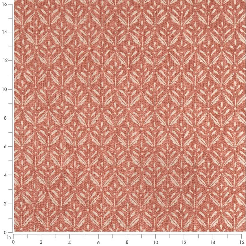 Ditsy Petal Pink Abstract & Geometric Woven Patterns Drapery and Upholstery Fabric by the Yard — Scale in inches