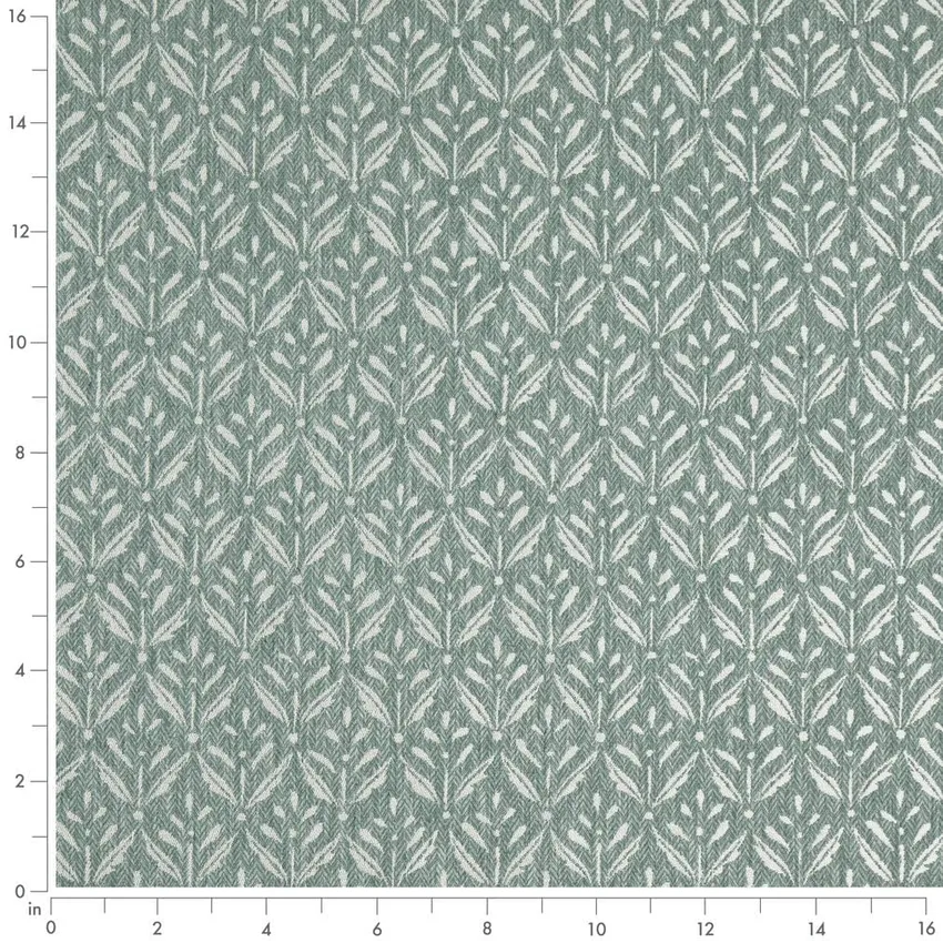 Ditsy Breeze Aqua & Teal Abstract & Geometric Woven Patterns Drapery and Upholstery Fabric by the Yard — Scale in inches