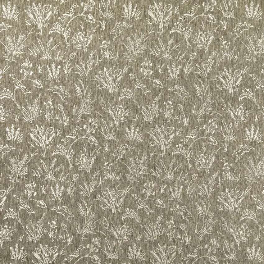 Briar Fern Green Floral Woven Patterns Drapery and Upholstery Fabric by the Yard