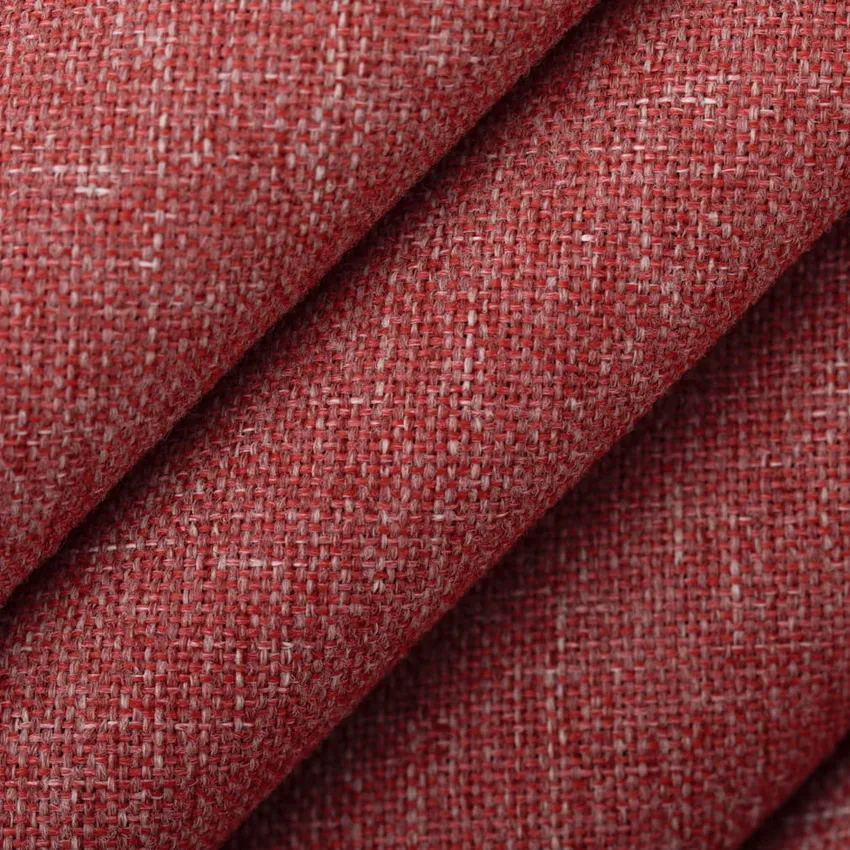 Raspberry Red & Burgundy Plain & Solid Tweed & Textures Upholstery Fabric by the Yard — Upholstery Fabric