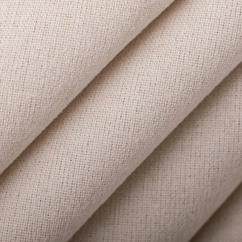 Ivory Beige & Taupe and White & Ivory Plain & Solid Tweed & Textures Upholstery Fabric by the Yard — Upholstery Fabric