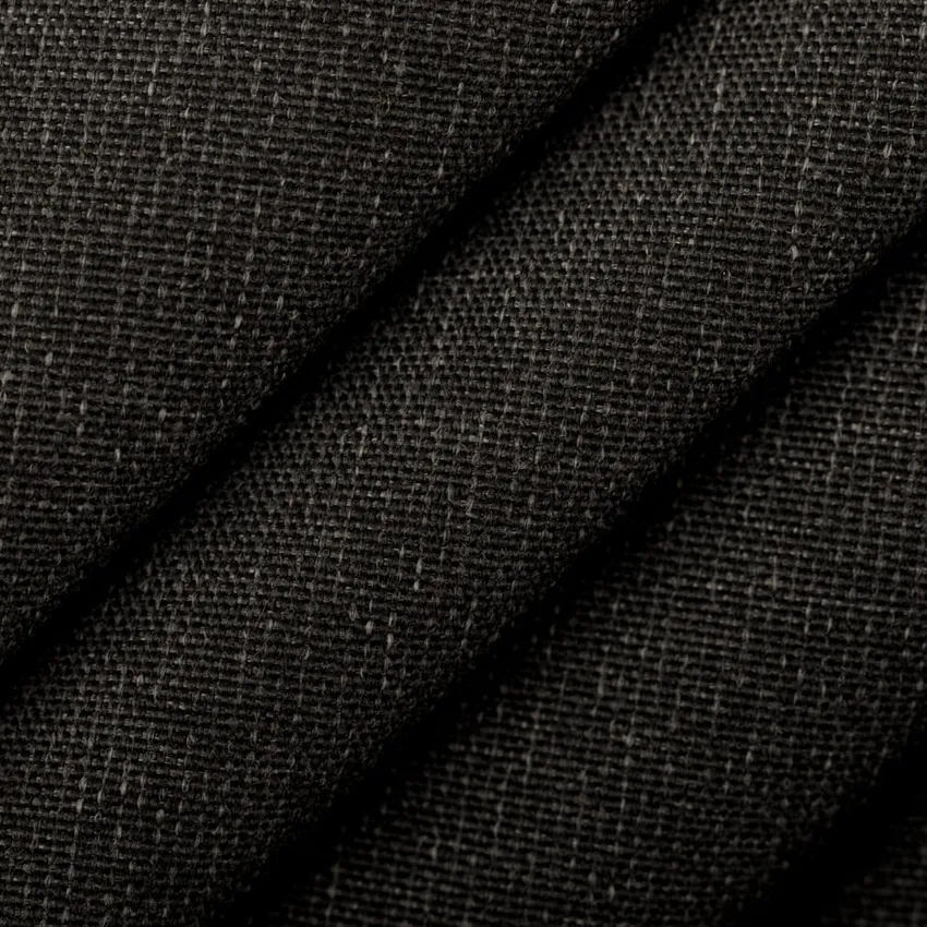 Raven Black Plain & Solid Canvas Denim & Twill Upholstery Fabric by the Yard — Upholstery Fabric