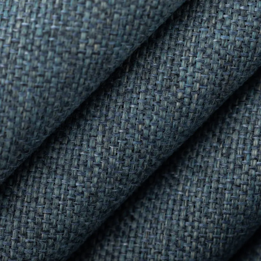 Aegean Blue Plain & Solid Tweed & Textures Upholstery Fabric by the Yard — Upholstery Fabric