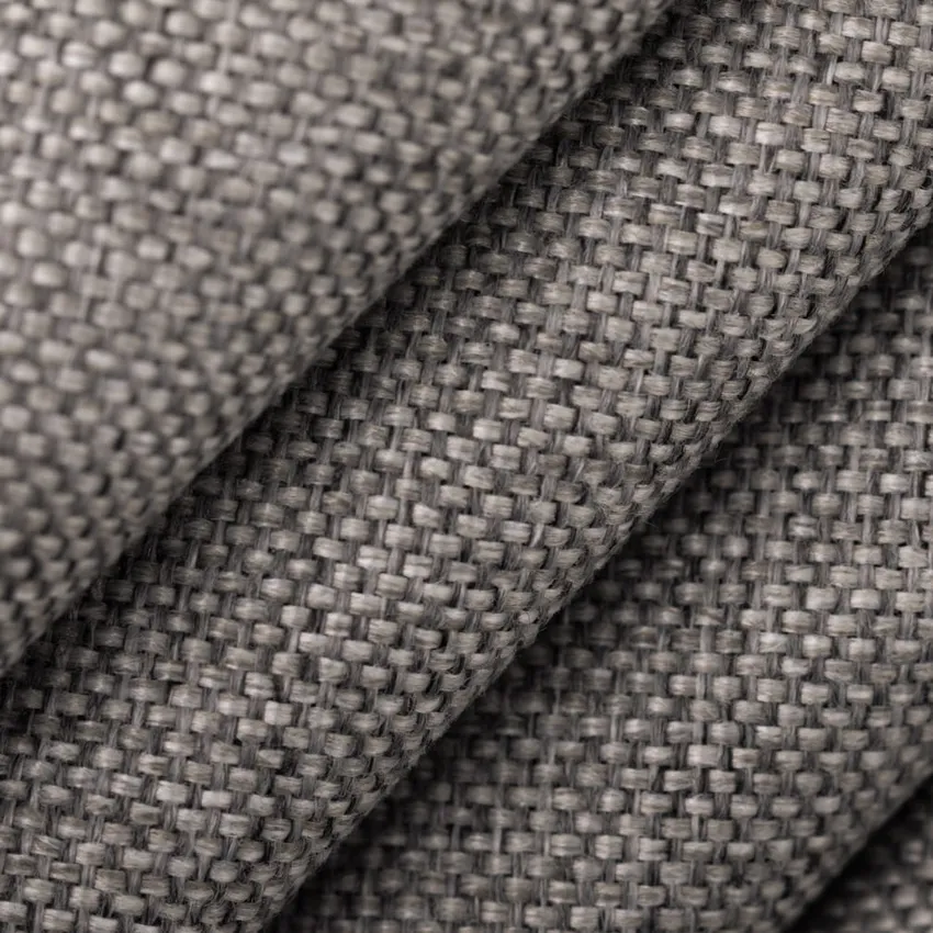 Cement Grey & Silver Plain & Solid Tweed & Textures Upholstery Fabric by the Yard — Upholstery Fabric