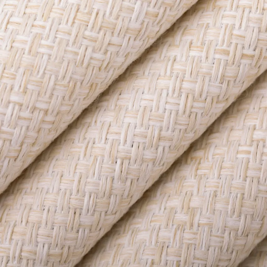 Vanilla White & Ivory Plain & Solid Tweed & Textures Upholstery Fabric by the Yard — Upholstery Fabric