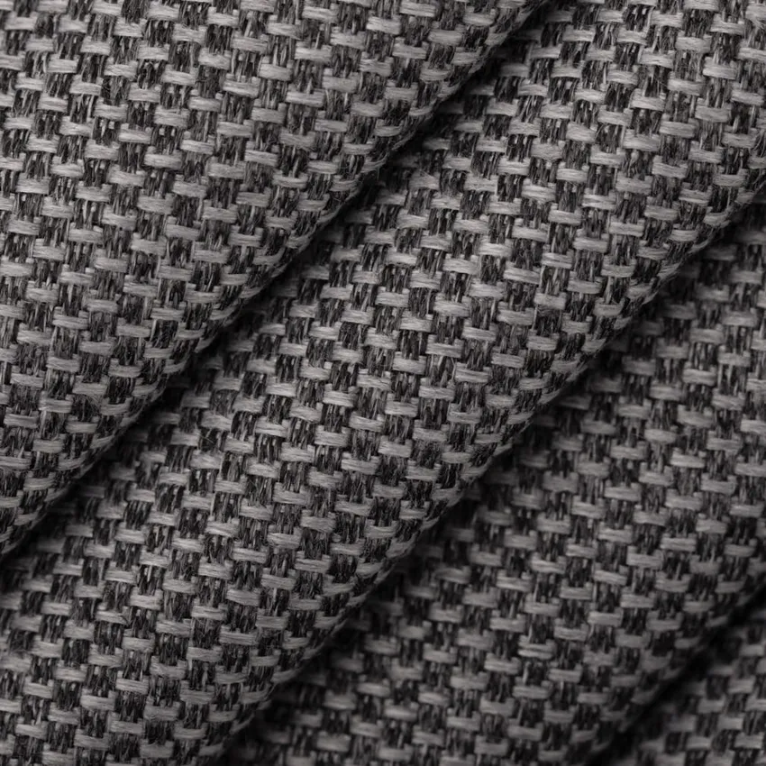 Graphite Grey & Silver Plain & Solid Tweed & Textures Upholstery Fabric by the Yard — Upholstery Fabric