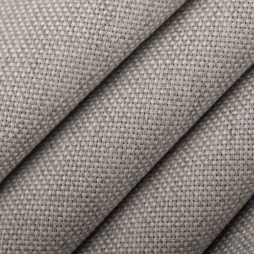 Platinum Grey & Silver Plain & Solid Tweed & Textures Upholstery Fabric by the Yard — Upholstery Fabric