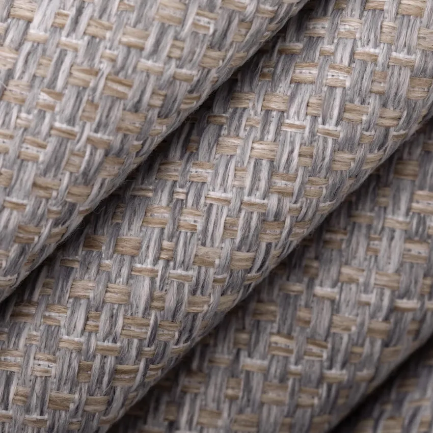 Fog Grey & Silver Plain & Solid Tweed & Textures Upholstery Fabric by the Yard — Upholstery Fabric