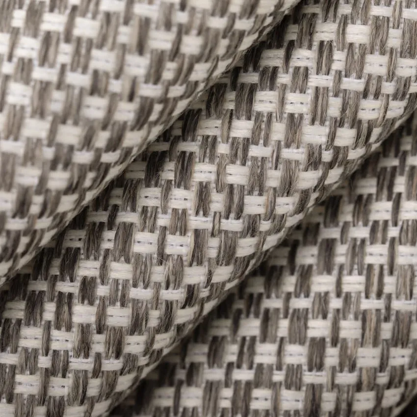 Pebble Grey & Silver Plain & Solid Tweed & Textures Upholstery Fabric by the Yard — Upholstery Fabric
